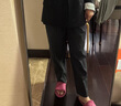 LILY2025春新款女裝職業(yè)顯瘦通勤百搭九分小腳直筒褲休閑褲褲子 509深灰 M 曬單實拍圖