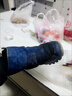 回力兒童雪地靴冬季加絨零下40度皮毛一體防水防滑棉鞋保暖童鞋男 深藍 31 曬單實(shí)拍圖