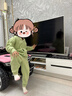 蕉內（Bananain）絨絨500E兒童睡衣男女童半邊絨大童寶寶家居服套裝加絨保暖秋冬季 【煥新款】果綠 110 曬單實(shí)拍圖