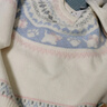 森馬（Semir）毛衣女冬小狗費(fèi)爾島寬松插肩袖衣服2025新款甜美俏皮軟糯毛衫 白藍(lán)色調(diào)00318 M 曬單實(shí)拍圖