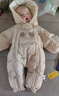 G.DUCKKIDS小黃鴨嬰兒羽絨服冬季男女寶寶衣服冬裝新生兒連體衣包腳外出抱衣 24059咖色（包腳可脫） 73 碼建議3-6個(gè)月13-16斤 曬單實(shí)拍圖