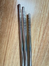 唐宗筷 316L不銹鋼火鍋筷方筷2雙裝 加粗加長(cháng)35.8cmC5486 曬單實(shí)拍圖