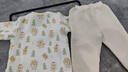 歡喜小熊嬰兒保暖內衣春季套裝女寶寶衣服男童春秋季三保暖分體套裝 曬單實(shí)拍圖