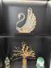 京力意式輕奢擺件裝飾品高級酒柜電視柜擺件套裝現代簡(jiǎn)約時(shí)來(lái)運轉酒柜 高級天鵝擺件透明金箔 曬單實(shí)拍圖