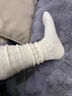 JIOESC襪子女日系復古可愛(ài)少女風(fēng)配靴子鏤空保暖靴襪中筒襪堆堆襪小腿襪 米白色 1雙 均碼 【80-120斤】 曬單實(shí)拍圖