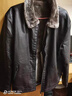 皮爾卡丹（pierre cardin）皮夾克男士新款秋冬季高檔男裝真海寧皮衣短款皮毛一體加絨外套男 黑色 加絨 M 推薦90-110斤 曬單實(shí)拍圖