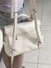 迪士尼（Disney）雙肩包女輕奢超輕大學(xué)生多功能女包2025年新款簡(jiǎn)約通勤旅行小背包 雙肩包-奶白色-【禮盒+掛件】 曬單實(shí)拍圖