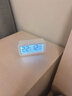 得力（deli）充電款電子智能鬧鐘背光大鬧鈴家用學(xué)生多功能溫濕度計大屏床頭鐘 開(kāi)學(xué)升學(xué)季必備 白 LE103A 曬單實(shí)拍圖