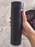 米家保溫杯彈蓋版 480ml 316L不銹鋼 長效保冷保溫大容量茶杯藏藍(lán)色 曬單實拍圖