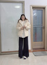 波司登25新款羽絨服女短款寬松休閑通勤連帽冬季舒適保暖外套B250245202 暖絨米7C28 S 160/84A 體重約100-110斤 曬單實(shí)拍圖