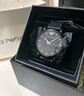 安普里奧·阿瑪尼（Emporio Armani）手表男士黑武士系列 曜黑皮帶休閑石英表生日禮物AR1918 曬單實(shí)拍圖