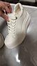蹀愫李晟同款25新品運動(dòng)厚底增高6.5系帶簡(jiǎn)約休閑板鞋TA65147-50 米白色牛皮革 37 曬單實(shí)拍圖