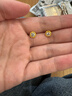 千葉珠寶黃金足金高級感鑲嵌鋯石泡泡耳釘百搭耳飾計價(jià)送女友生日禮物 金重約1.78g/黃金鑲鋯養耳針 足金耳釘/支持多退少補 曬單實(shí)拍圖