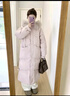 艾珠兒（Aizhuer）羽絨棉服女2025冬季新款好看中長(cháng)款韓系加厚棉襖大毛領(lǐng)棉衣外套潮 粉色 XXL（建議140-160斤） 曬單實(shí)拍圖