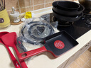 特福（Tefal）鍋具套裝百變鍋鑄鋁紅心可拆卸煎炒鍋六件套黑美人【帶硅膠鏟】 曬單實(shí)拍圖