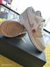 耐克（NIKE）Jordan官方喬丹AJ1大童植物刺繡圖案運動鞋新款男女童 IB8861 151白/粉紫/白/淺卡其/足球灰 38.5 曬單實拍圖