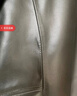 富鋌【高端綿羊皮】真皮皮衣夾克男秋季休閑棒球領(lǐng)男裝中年男士外套男 曬單實(shí)拍圖