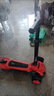 反哺兒童滑板車(chē)5-6-10-18歲防側翻男女孩踏板車(chē)便攜式可折疊滑滑車(chē) 102紅（音樂(lè )燈光+一鍵折疊） 中大童滑板車(chē)-生日禮物 曬單實(shí)拍圖