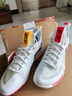李寧羽毛球鞋貼地飛行2PRO減震回彈碳板支撐羽毛球專(zhuān)業(yè)比賽運動(dòng)鞋 標準白-3 43 曬單實(shí)拍圖