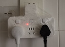 公牛（BULL）轉換插頭/品字形一轉三插座/無(wú)線(xiàn)轉換插座/電源轉換器 適用臥室、廚房 3位分控開(kāi)關(guān)插座  曬單實(shí)拍圖