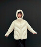 波司登（BOSIDENG）25新款羽絨服女短款90絨連帽時(shí)尚休閑氧氣系列保暖外套B250245242 光輝米7E72【奶白色襯人】 S 160/84A 體重約110-125斤 曬單實(shí)拍圖