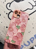 素洛新款桃花蘋(píng)果iPhone17promax手機殼Air液態(tài)小羊皮16pro防摔15plus高級感14男女情侶12保護殼11全包 蘋(píng)果粉【桃花】 iPhone14 曬單實(shí)拍圖