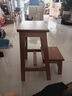 家逸實(shí)木梯凳家用兩步梯折疊梯子登高人字梯馬凳小臺階樓梯椅換鞋凳 曬單實(shí)拍圖