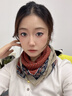 磁吸扣小方巾絲巾女秋冬季新款護頸保暖圍脖高級感三角巾媽媽圍巾 煙熏紅波點(diǎn) 曬單實(shí)拍圖