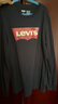 Levi's李維斯兒童長(cháng)袖T恤男童女童圓領(lǐng)長(cháng)袖2025秋裝新款童裝上衣套頭 深靛藍 160 /80 【建議身高158-170cm】 曬單實(shí)拍圖