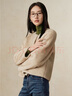 玖姿·安娜蔻優(yōu)雅溫柔千金風(fēng)仿水貂環(huán)保皮草短款外套女2024冬款 駝色 M 曬單實(shí)拍圖