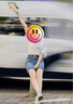 森馬（Semir）[商場(chǎng)同款]牛仔半身裙女做舊A字裙2025秋季辣妹短裙103525120002 曬單實(shí)拍圖