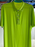 布先生 T恤春夏翻領(lǐng)短袖polo衫男中年商務(wù)純色運動(dòng)保羅上衣男裝AT11861 檸檬綠 M (170) 曬單實(shí)拍圖