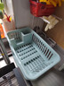 瀝水碗盤架碗碟收納架水槽置物架餐具家用廚房臺(tái)面碗筷濾水收納cf 【淡藍(lán)色】碗碟瀝水架 曬單實(shí)拍圖