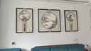 奈維斯?。∟AVSTIN）新中式客廳裝飾畫(huà)沙發(fā)背景墻刺繡成品掛畫(huà)風(fēng)景三聯(lián)高檔山水壁畫(huà) 山水雅韻 左右53*83cm+中間83*83cm 胡桃色實(shí)木銅飾框 曬單實(shí)拍圖