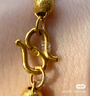 周六福足金999簡(jiǎn)約側身鏈黃金項鏈女生日禮物計價(jià)AA050784 約3.94g 45cm 曬單實(shí)拍圖