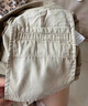 DZZIT地素牛仔短褲2025秋季新款復(fù)古卡其色高腰刺繡褲子女3J3R1091N 深卡其色 S 曬單實(shí)拍圖