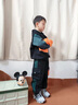 G.duck童裝男童套裝秋裝兒童衣服中大童三件套春秋運動(dòng)裝男孩加絨秋冬裝 黑色春秋款gcoiegi 120尺碼5~6歲【110-120cm】cm 曬單實(shí)拍圖
