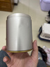 途賀（TOHAP）金屬儲煙罐80支裝圓形散煙合大容量密封防潮粗細煙中煙盒男士通用 銀色【粗細中煙通用】 曬單實(shí)拍圖