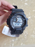 正港（ZGO）學(xué)生手表男孩兒童電子表初中青少年帶鬧鐘多功能運動(dòng)手表 793黑金 曬單實(shí)拍圖