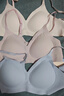 ubras虞書(shū)欣同款夾心軟支撐光面細肩帶文胸女士?jì)纫屡彻纯钅帖}藍色M 曬單實(shí)拍圖