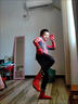 夢(mèng)動(dòng) 蜘蛛俠衣服兒童男童邁爾斯緊身衣男孩連體衣cos萬(wàn)圣節服裝 新款紅【送七件套】 190 【180-190CM】 曬單實(shí)拍圖