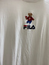 斐樂(lè )（FILA）官方女士短袖T恤夏印花運動(dòng)女裝針織短袖套頭衫小熊T刺繡上衣 標準白-WT XS 155/76A 曬單實(shí)拍圖