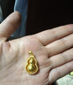 中鑫珠寶福來運轉(zhuǎn)古法黃金葫蘆吊墜旋轉(zhuǎn)葫蘆掛墜足金999項鏈男女 7.96g 曬單實拍圖