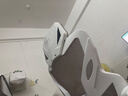 惠尋電競(jìng)椅子人體工學(xué)游戲人工力學(xué)座椅久坐宿舍學(xué)習(xí)電腦椅可躺辦公椅 【4級(jí)氣桿】乳膠+擱腳+逍遙-白灰 曬單實(shí)拍圖