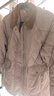 森馬（Semir）棉服女冬季中長(cháng)款輕薄寬松拼接燈芯絨翻領(lǐng)插肩袖棉衣101724112007 曬單實(shí)拍圖