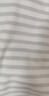 無(wú)印良品（MUJI）女式 雙羅紋編織 圓領(lǐng)長(cháng)袖T恤 上衣打底衫女裝25年秋季 黑色條紋 M (160/84A) 曬單實(shí)拍圖