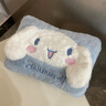 SAWAAG【德國】熱水袋熱敷袋充電防爆暖寶寶電暖寶睡覺(jué)可愛(ài)毛絨女生暖手 玉桂狗白色【精暖兔絨 智能防爆】 曬單實(shí)拍圖