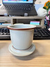 金鑲玉仿宋汝窯茶杯 陶瓷帶過(guò)濾茶水杯馬克杯辦公家用泡茶具 纏枝蓮青花 曬單實(shí)拍圖