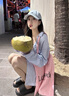法派顯臉小棒球帽小狐貍刺繡鴨舌帽男女遮陽(yáng)帽 天藍色 均碼 56-60CM 曬單實(shí)拍圖