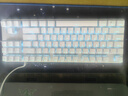惠普（HP）GK200機械鍵盤(pán)有線(xiàn)辦公游戲鍵盤(pán) 20種背光燈效 87鍵電競鍵盤(pán)鼠標套裝電腦外設鍵鼠 皎月白【青軸】冰藍光 曬單實(shí)拍圖